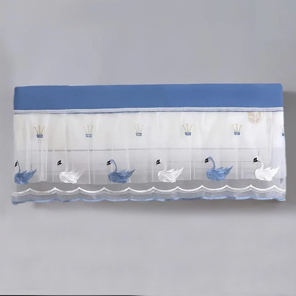 Embroidered Split AC Cover 1-1.5 Ton Dustproof Designer