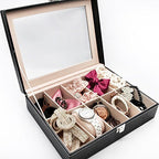 10 Slot Watch Box Organizer Display Case PU Leather