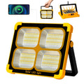 100W Portable Solar LED Flood Light | Rechargeable Camping Lamp