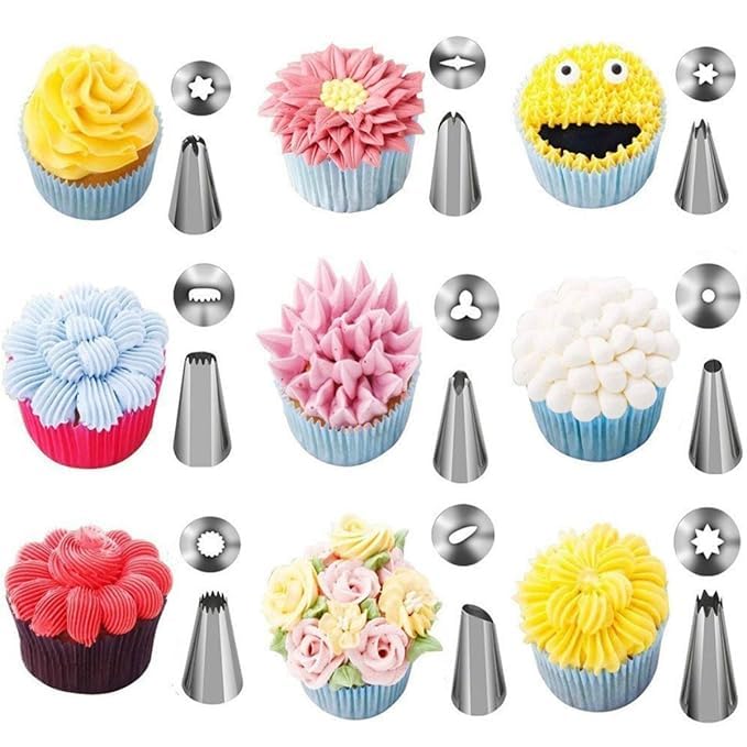 12Pc Russian Tulip Nozzle Cake Decorating Kit