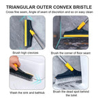 2-in-1 Bathroom Cleaning Brush with Wiper & Squeegee