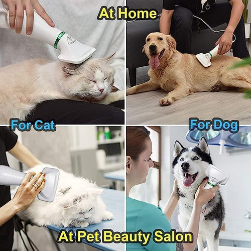2-in-1 Pet Hair Dryer & Brush – Adjustable Dog & Cat Grooming