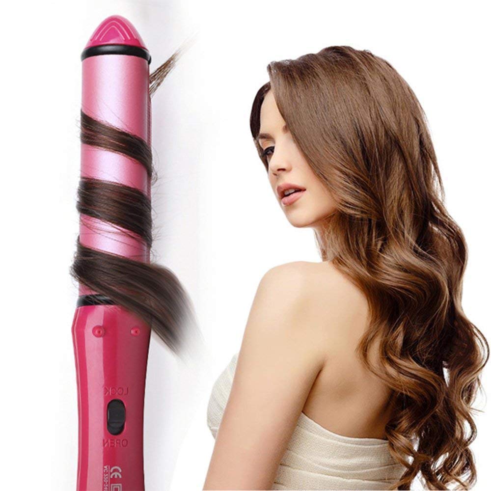 2-in-1 Hair Straightener & Curler Ceramic Pink Pro