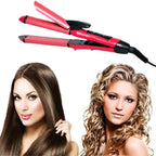 2-in-1 Hair Straightener & Curler Ceramic Pink Pro