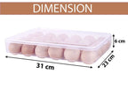 24 Grid Egg Storage Box Rectangular Fridge Tray