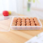 24 Grid Egg Storage Box Rectangular Fridge Tray