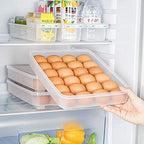 24 Grid Egg Storage Box Rectangular Fridge Tray
