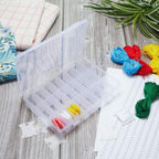 24-Grid Adjustable Jewelry Organizer | Transparent Storage Box