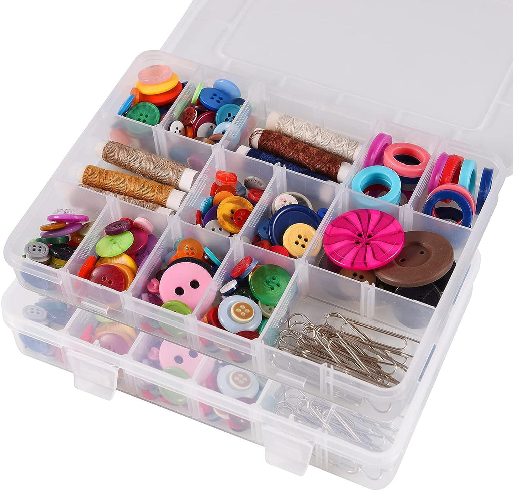 24-Grid Adjustable Jewelry Organizer | Transparent Storage Box