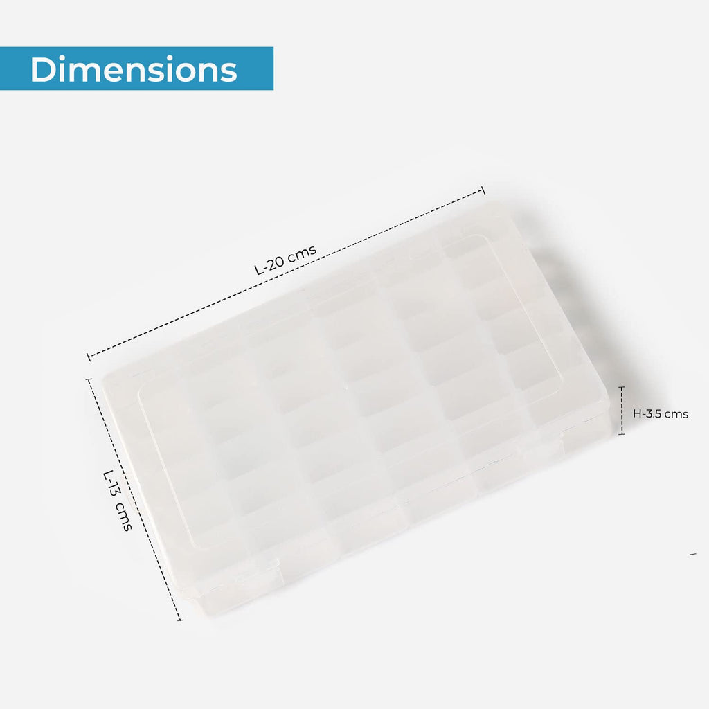 24-Grid Adjustable Jewelry Organizer | Transparent Storage Box