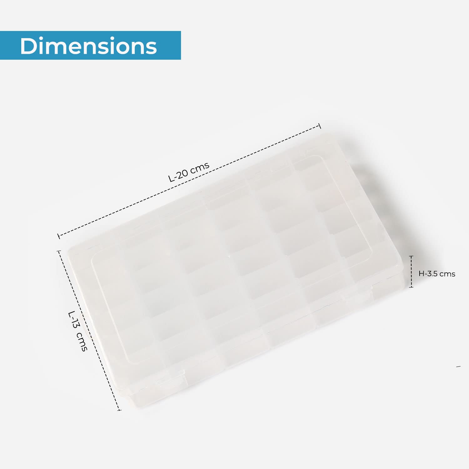 24-Grid Adjustable Jewelry Organizer | Transparent Storage Box