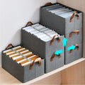 1 pcs Foldable Storage Box with Steel Frame 26L Clothes Organizer