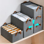 1 pcs Foldable Storage Box with Steel Frame 26L Clothes Organizer