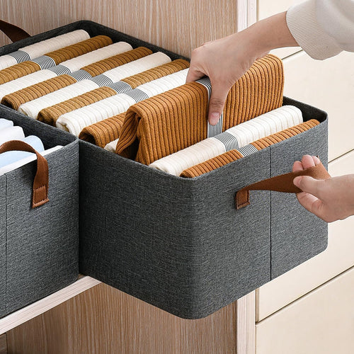 1 pcs Foldable Storage Box with Steel Frame 26L Clothes Organizer