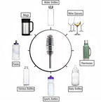 Silicone Baby Bottle Cleaner Brush | Long Handle Narrow Neck