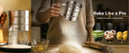 Stainless Steel Flour Sifter Hand Press Baking Tool