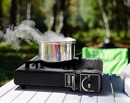 2-in-1 Mini Gas Stove | Portable Dual Fuel Outdoor Camping Burner