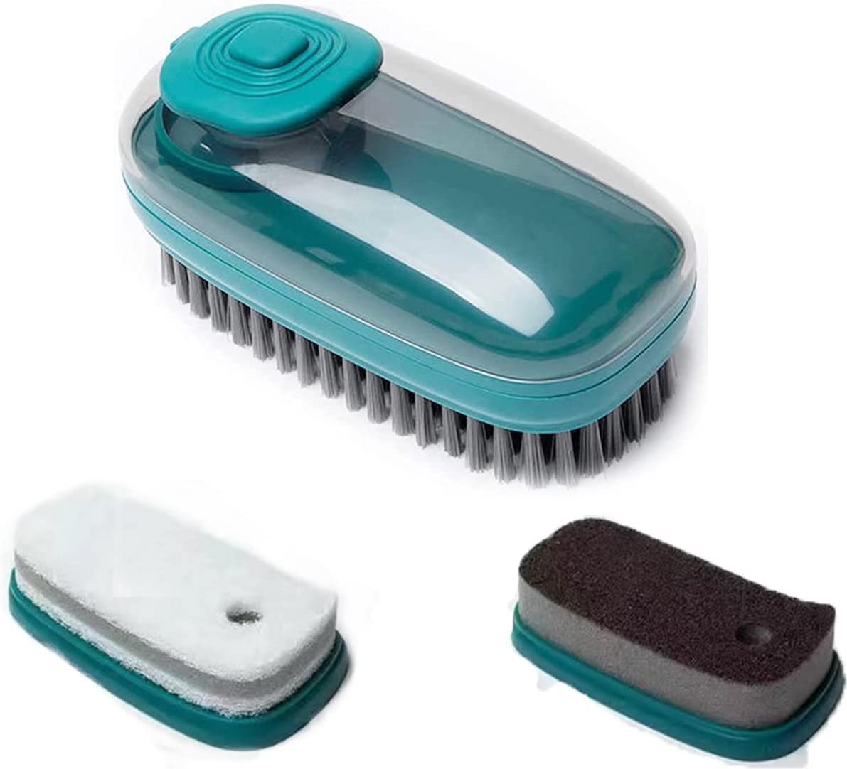 3-in-1 Soap Dispensing Dish Brush | Refillable Scrubber