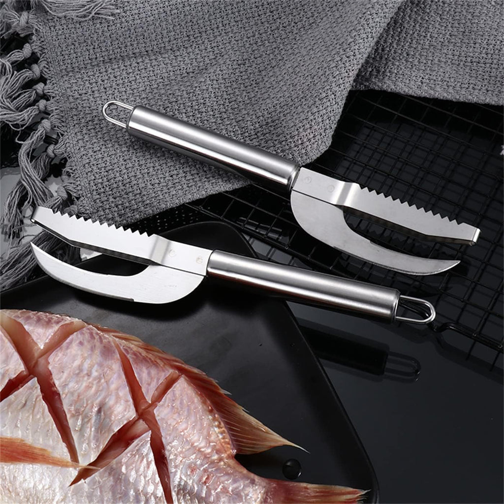 3-in-1 Stainless Steel Fish Scaler & Cleaning Tool