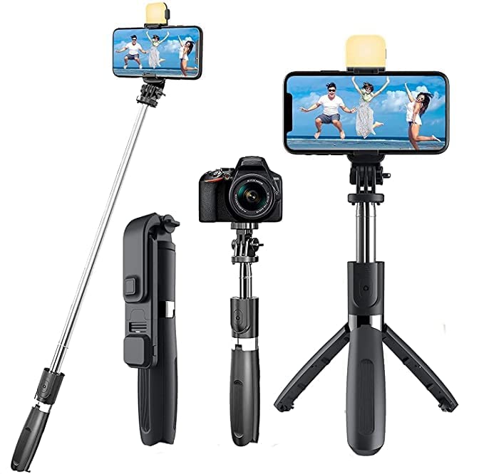 3-in-1 Bluetooth Selfie Stick Tripod | Foldable Travel
