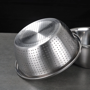 3-in-1 Stainless Steel Kitchen Strainer | Multi-Purpose