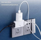 3-in-1 Rotating Extension Plug Adapter – 180° Adjustable