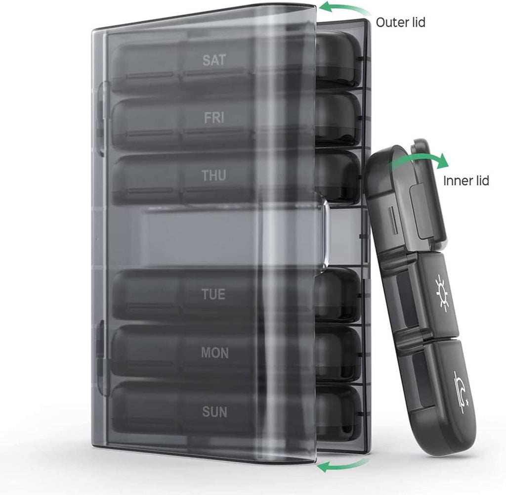 Weekly Pill Organizer | 7-Day Travel Medicine Case