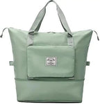 Green Foldable Travel Duffel Bag | Lightweight Waterproof Tote