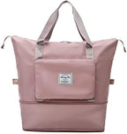 Peach Foldable Travel Duffel Bag | Lightweight Waterproof Tote