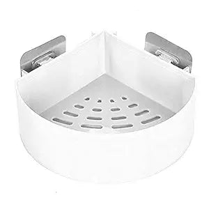 Durable Plastic Corner Shelf | Maximize Bathroom Storage