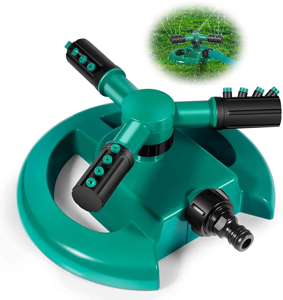 360° Rotating Garden Sprinkler | Adjustable Lawn Watering Tool