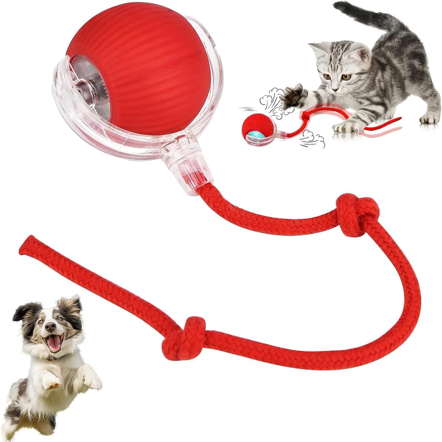 360° Smart Cat Ball Toy – Automatic Rolling & Chase Fun