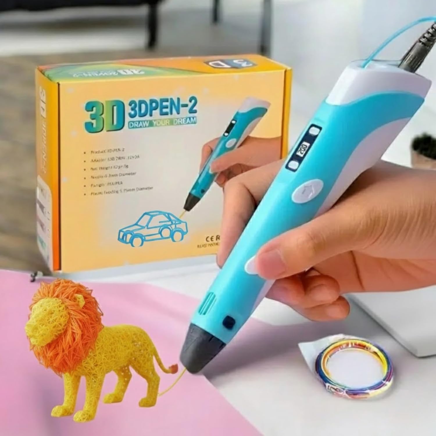 3D Printing Pen | Adjustable Speed Creative Art Tool for Kids & Adults