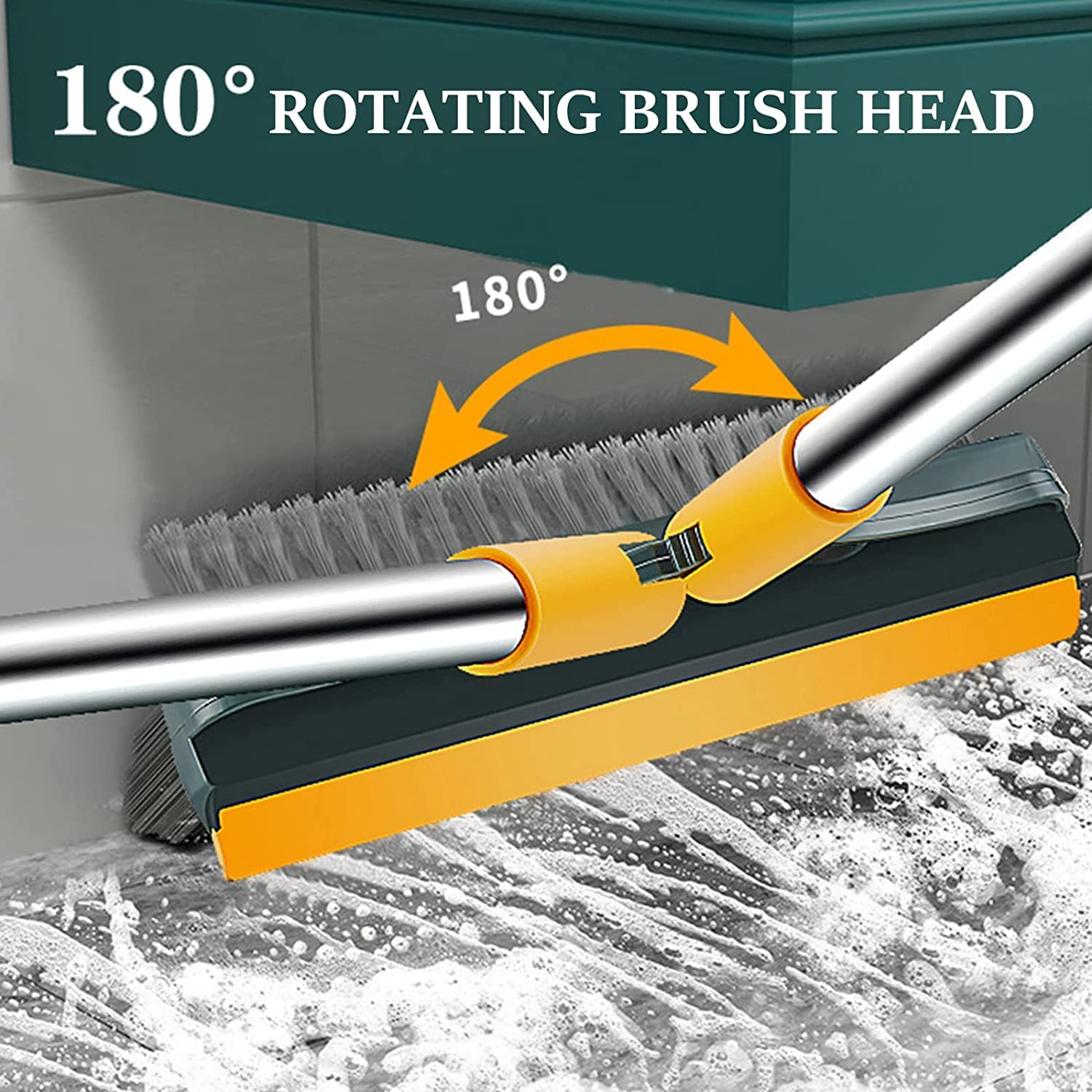 3-in-1 Tiles Cleaning Brush with Wiper – Versatile Combo