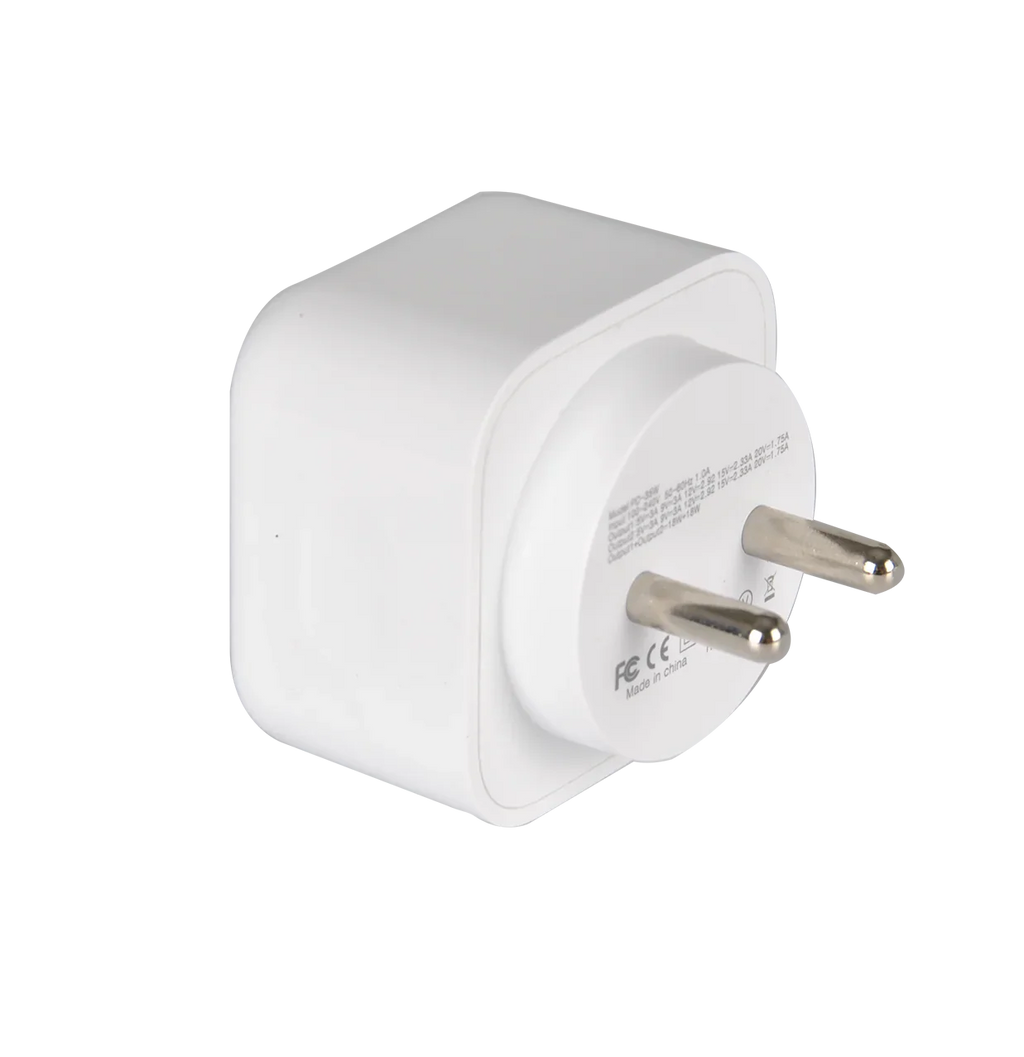 35W Dual Port USB-C PD Fast Wall Charger with 2 Cables