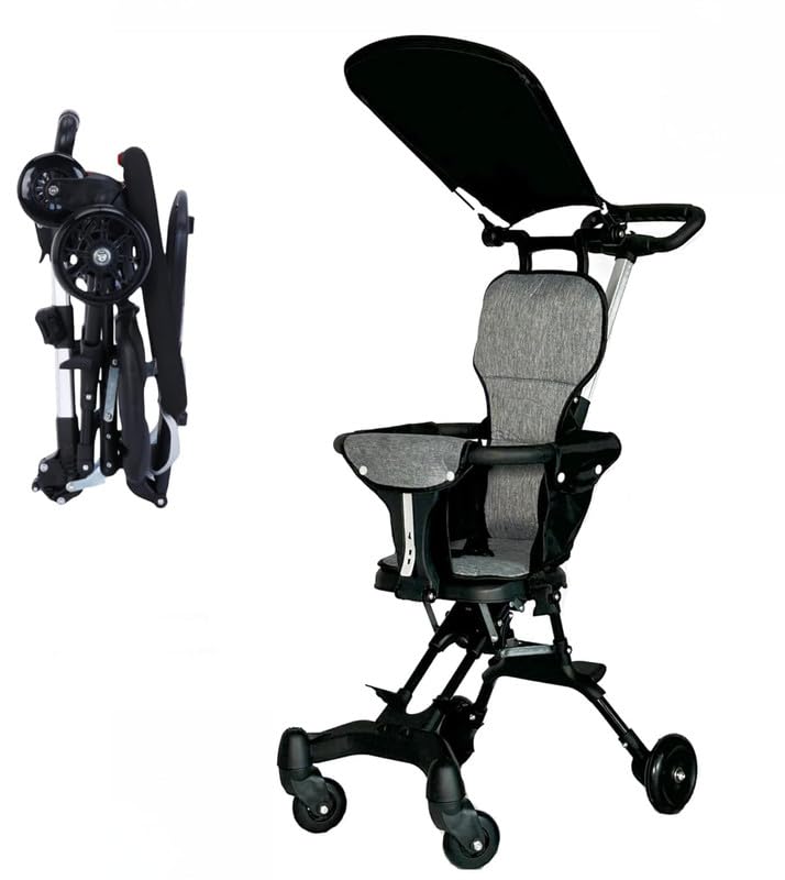 3-in-1 Baby Stroller with Recline & 5-Point Harness