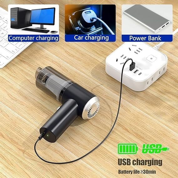 3-in-1 Cordless Handheld Vacuum USB Rechargeable