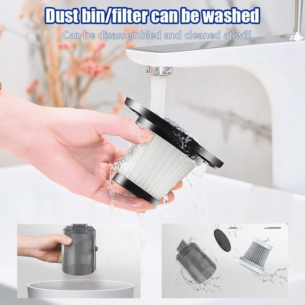 3-in-1 Cordless Handheld Vacuum USB Rechargeable