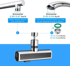 3-in-1 Waterfall Kitchen Faucet 360° Swivel Sprayer