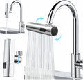 3-in-1 Waterfall Kitchen Faucet 360° Swivel Sprayer