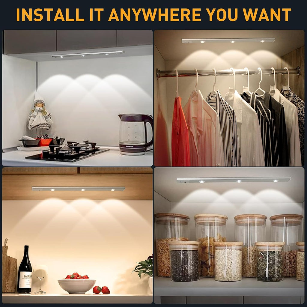 40CM Motion Sensor LED Cabinet Light USB Rechargeable