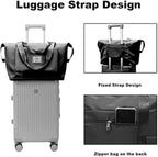 Black Foldable Travel Duffel Bag | Lightweight Waterproof Tote