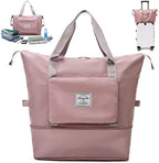 Peach Foldable Travel Duffel Bag | Lightweight Waterproof Tote