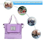 Purple Foldable Travel Duffel Bag | Lightweight Waterproof Tote