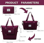 Foldable Wine Travel Duffel Bag | Lightweight Waterproof Tote