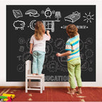 45x200cm Blackboard Wall Sticker with Chalks