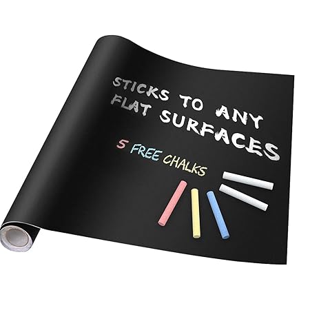 45x200cm Blackboard Wall Sticker with Chalks