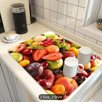 Grey Dish Drying Mat Absorbent Kitchen Quick Dry Pad 40cm x 30cm