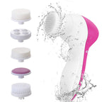 5-in-1 Electric Facial Massager – Exfoliate & Cleanse Skin