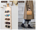 5 Slot Foldable Eyeglasses Storage Organizer Case